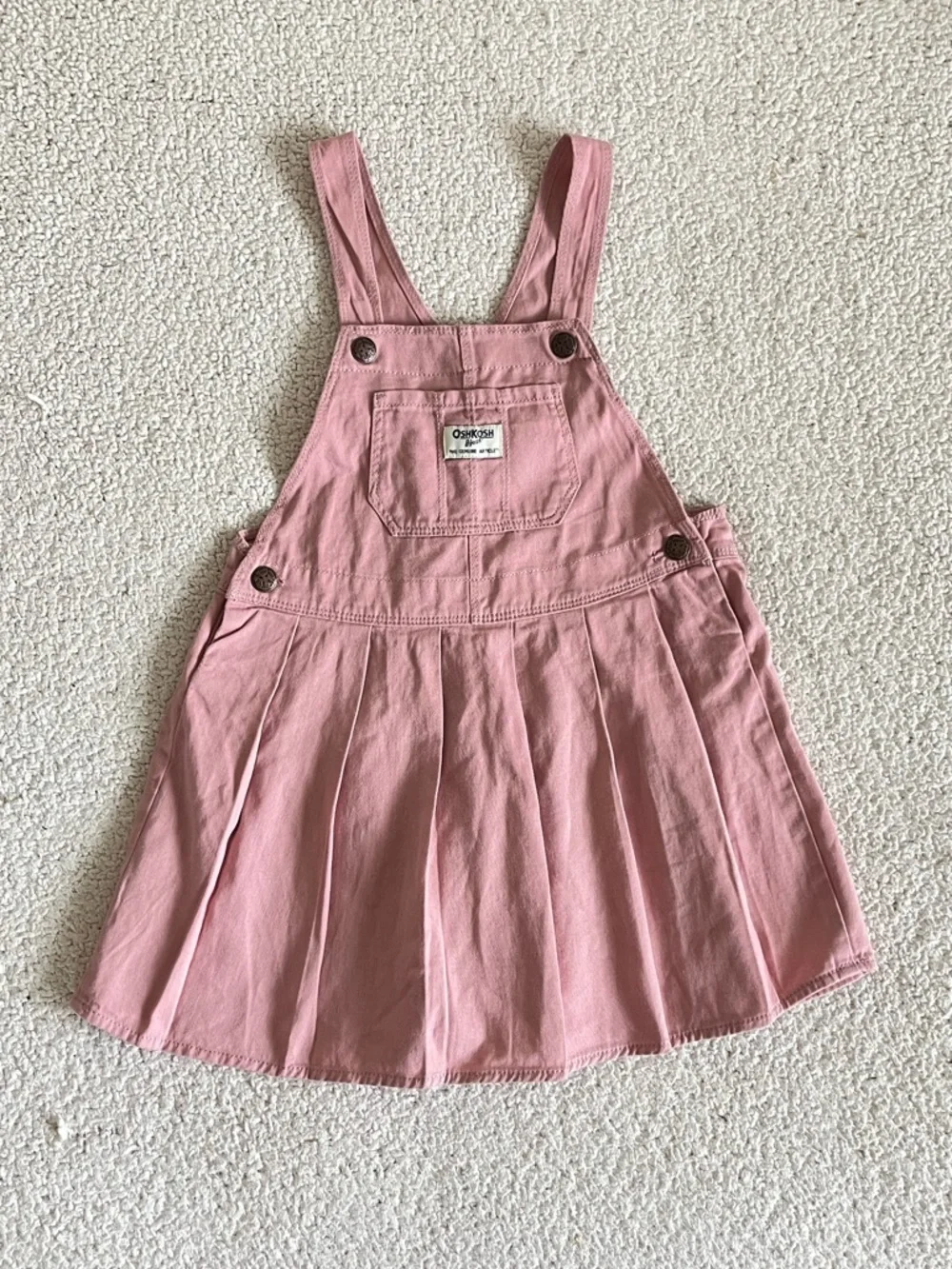 OshKosh B'gosh Dusty Pink Cotton Jumper Dress 5T